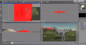 讲解场景中的山体搭建制作