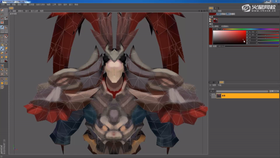 讲解肩盔金属的颜色区域细化