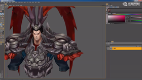 讲解肩盔金属边缘的细化处理