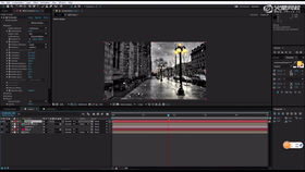 导入背景图,建立相机并对位镜头,为后面的制作做准备工作。