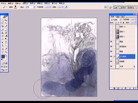 《深蓝》上色演示01