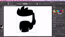 Simple 2D Character design Speed Art - Adobe illustrator tutorial