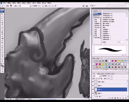 寄居蟹插画教程
