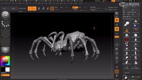 暗黑蜘蛛绘制贴图案例(一)