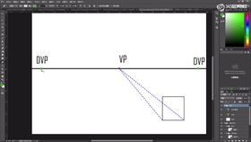 如何确定盒子底面及等间距,透视缩放。