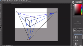 三点透视绘制,反求DVP