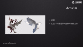 抠图
实现:快速选择+魔棒+调整边缘