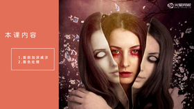 面部加深减淡处理