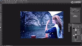 思路分析,调节植被颜色,饱和度等。