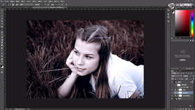 老照片效果的调节。