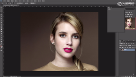 通过曲线调节头发明暗