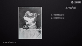 苹果材质绘制
布袋材质绘制