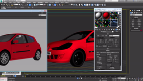 渲染环境搭建  HDRI贴图使用  无光投影贴图  Vray车漆材质