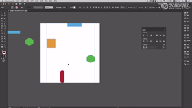 在对齐画板模式内分布对象