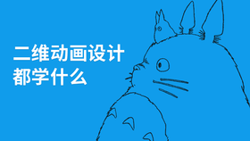 二维动画设计学什么