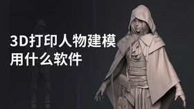 3d打印人物建模用什么软件