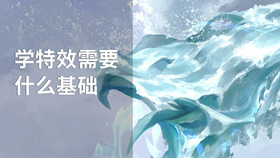 学特效需要什么基础