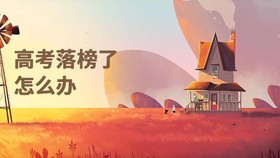 高考落榜了怎么办