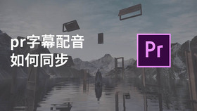 pr字幕配音如何同步