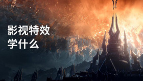 影视特效学什么