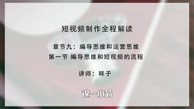 编导思维和短视频的流程