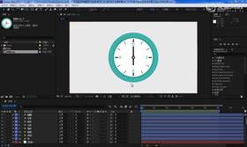 37--time 表达式制作钟表动画