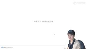 两点透视原理
