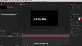 文字高级动画属性