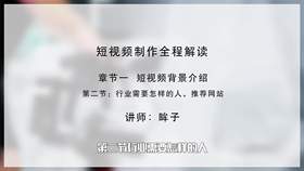 行业需要怎样的人、推荐网站拉片