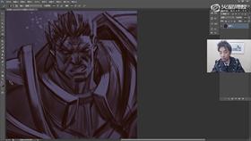 板绘厚涂演示之画面大气氛营造