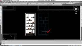 实战04--立面07---书房书柜D